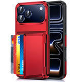 LeYi for iPhone-17-Pro Wallet Case: Card Holder Cover Funda para Military Grade Heavy Duty Protective Women Phone17 Pro case