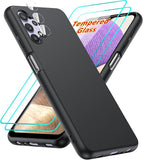 LeYi for Galaxy A32 5G Phone Cases, Samsung A32 Phone Cover with Tempered Glass Screen Protectors, Soft Silicone Ultra Slim Shockproof Cover with Anti-Scratch Microfiber Lining Galaxy A32 Case