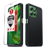 LeYi for Moto-Power-5G-2025 Case with Screen Protector X1, Moto Power 5G 2025 Case 3 in 1 Rugged Shockproof Android Cover Funda Power 5G 2025