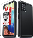 LeYi for Samsung-Galaxy-A71-5G Case with Screen Protector X1, Samsung Galaxy A71 5G Case 3 in 1 Rugged Shockproof Android Cover Funda A71 5G