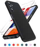 LeYi for Galaxy A14 5G Phone Cases, Samsung A14 5G Phone Cover with Tempered Glass Screen Protectors, Soft Silicone Ultra Slim Shockproof Cover with Anti-Scratch Microfiber Lining A 14 Case
