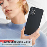 LeYi for Samsung Galaxy A52 Phone Cases, Galaxy A52 5G Cover with Tempered Glass Screen Protectors, Soft Silicone Ultra Slim Shockproof Cover with Anti-Scratch Microfiber Lining A 52 Case