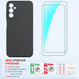LeYi for Galaxy A14 5G Phone Cases, Samsung A14 5G Phone Cover with Tempered Glass Screen Protectors, Soft Silicone Ultra Slim Shockproof Cover with Anti-Scratch Microfiber Lining A 14 Case