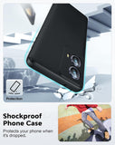 LeYi for Motorola Edge 2024 Cases, Moto Edge 2024 Cover with Tempered Glass Screen Protectors, Soft Silicone Ultra Slim Shockproof Cover with Anti-Scratch Microfiber Lining Edge 2024 Case