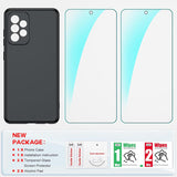 LeYi for Samsung Galaxy A52 Phone Cases, Galaxy A52 5G Cover with Tempered Glass Screen Protectors, Soft Silicone Ultra Slim Shockproof Cover with Anti-Scratch Microfiber Lining A 52 Case