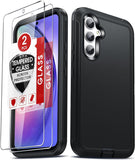 LeYi for Samsung-Galaxy-A54-5G Case with Screen Protector X2, Samsung Galaxy A54 5G Case 3 in 1 Rugged Shockproof Android Cover Funda A54 5G
