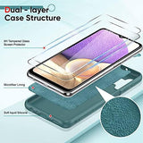 LeYi for Galaxy A32 5G Phone Cases, Samsung A32 Phone Cover with Tempered Glass Screen Protectors, Soft Silicone Ultra Slim Shockproof Cover with Anti-Scratch Microfiber Lining Galaxy A32 Case