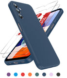 LeYi for Galaxy A14 5G Phone Cases, Samsung A14 5G Phone Cover with Tempered Glass Screen Protectors, Soft Silicone Ultra Slim Shockproof Cover with Anti-Scratch Microfiber Lining A 14 Case