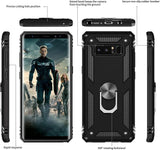 LeYi for Samsung Galaxy Note 8 Phone Case, Samsung Note 8 Phone Case with Screen Protector Replacement, Military-Grade Shockproof Magnetic Ring Stand Cell Android Case Cover