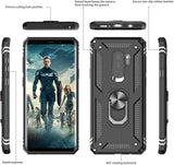 LeYi for Samsung Galaxy S9 Phone Case, Samsung S9 Phone Case with Screen Protector Replacement, Military-Grade Shockproof Magnetic Ring Stand Cell Android Case Cover