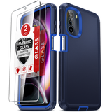 LeYi for Moto-G-5G-2022 Case with Screen Protector X2, Moto G 5G 2022 Case 3 in 1 Rugged Shockproof Android Cover Funda para Moto G2022