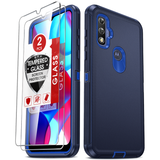 LeYi for Moto-G-Pure Case with Screen Protector X2, Moto G Pure Case 3 in 1 Rugged Shockproof Android Cover Funda para Moto GPure
