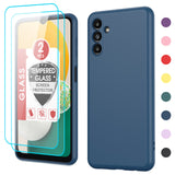 LeYi for Galaxy A13 5G Phone Cases, Samsung A13 5G Cover with Tempered Glass Screen Protectors, Soft Silicone Ultra Slim Shockproof Cover with Anti-Scratch Microfiber Lining Galaxy A 13 Case