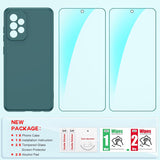 LeYi for Samsung Galaxy A52 Phone Cases, Galaxy A52 5G Cover with Tempered Glass Screen Protectors, Soft Silicone Ultra Slim Shockproof Cover with Anti-Scratch Microfiber Lining A 52 Case