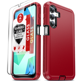 LeYi for Samsung-Galaxy-A16-5G Case with Screen Protector X2, Samsung Galaxy A16 5G Case 3 in 1 Rugged Shockproof Android Cover Funda A16 5G