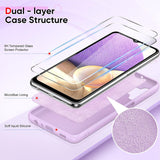LeYi for Galaxy A32 5G Phone Cases, Samsung A32 Phone Cover with Tempered Glass Screen Protectors, Soft Silicone Ultra Slim Shockproof Cover with Anti-Scratch Microfiber Lining Galaxy A32 Case