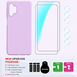 LeYi for Galaxy A32 5G Phone Cases, Samsung A32 Phone Cover with Tempered Glass Screen Protectors, Soft Silicone Ultra Slim Shockproof Cover with Anti-Scratch Microfiber Lining Galaxy A32 Case