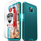 LeYi for Moto-G-Power-2021 Case with Screen Protector X2, Moto G Power 2021 Case 3 in 1 Rugged Shockproof Android Cover Funda para GPower 2021