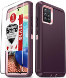 LeYi for Samsung-Galaxy-A71-5G Case with Screen Protector X1, Samsung Galaxy A71 5G Case 3 in 1 Rugged Shockproof Android Cover Funda A71 5G