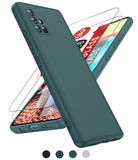 LeYi for Galaxy A71 5G Phone Cases, Samsung A71 Cover with Tempered Glass Screen Protectors, Soft Silicone Ultra Slim Shockproof Cover with Anti-Scratch Microfiber Lining Samsung A 71 Case