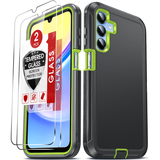 LeYi for Samsung-Galaxy-A15-5G Case with Screen Protector X2, Samsung Galaxy A15 5G Case 3 in 1 Rugged Shockproof Android Cover Funda A15 5G