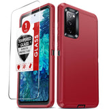 LeYi for Samsung-Galaxy-S20-FE Case with Screen Protector X1, Samsung Galaxy S20 FE Case 3 in 1 Rugged Shockproof Android Cover Funda S20FE