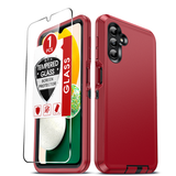 LeYi for Samsung-Galaxy-A13-5G Case with Screen Protector X1, Samsung Galaxy A13 5G Case 3 in 1 Rugged Shockproof Android Cover Funda A13 5G