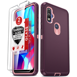 LeYi for Moto-G-Pure Case with Screen Protector X2, Moto G Pure Case 3 in 1 Rugged Shockproof Android Cover Funda para Moto GPure