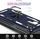 LeYi for Samsung Galaxy Note 9 Phone Case, Samsung Note 9 Phone Case with Screen Protector Replacement, Military-Grade Shockproof Magnetic Ring Stand Cell Android Case Cover