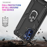 LeYi for Motorola Moto G Stylus 5G 2022 Case, Motorola G Stylus 5G 2022 Phone Case with Glass Screen Protector Replacement, Military-Grade Shockproof Magnetic Ring Stand Cell Android Case Cover