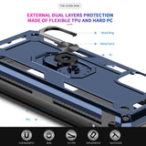 LeYi for Samsung Galaxy S20 FE Phone Case, Samsung S20 FE Phone Case with Glass Screen Protector Replacement, Military-Grade Shockproof Magnetic Ring Stand Cell Android Case Cover