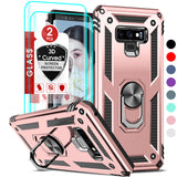 LeYi for Samsung Galaxy Note 9 Phone Case, Samsung Note 9 Phone Case with Screen Protector Replacement, Military-Grade Shockproof Magnetic Ring Stand Cell Android Case Cover