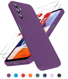 LeYi for Galaxy A14 5G Phone Cases, Samsung A14 5G Phone Cover with Tempered Glass Screen Protectors, Soft Silicone Ultra Slim Shockproof Cover with Anti-Scratch Microfiber Lining A 14 Case