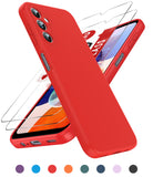 LeYi for Galaxy A14 5G Phone Cases, Samsung A14 5G Phone Cover with Tempered Glass Screen Protectors, Soft Silicone Ultra Slim Shockproof Cover with Anti-Scratch Microfiber Lining A 14 Case