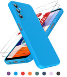 LeYi for Galaxy A14 5G Phone Cases, Samsung A14 5G Phone Cover with Tempered Glass Screen Protectors, Soft Silicone Ultra Slim Shockproof Cover with Anti-Scratch Microfiber Lining A 14 Case