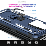 LeYi for Motorola Moto G Power 2025 Case, Motorola G Power 2025 Phone Case with Glass Screen Protector Replacement, Military-Grade Shockproof Magnetic Ring Stand Cell Android Case Cover
