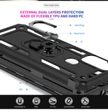 LeYi for Motorola Moto G Play 2023 Case, Motorola G Play 2023 Phone Case with Glass Screen Protector Replacement, Military-Grade Shockproof Magnetic Ring Stand Cell Android Case Cover