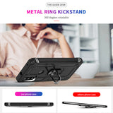 LeYi for Motorola Moto G Play 2023 Case, Motorola G Play 2023 Phone Case with Glass Screen Protector Replacement, Military-Grade Shockproof Magnetic Ring Stand Cell Android Case Cover