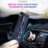 LeYi for Motorola Moto G Play 2023 Case, Motorola G Play 2023 Phone Case with Glass Screen Protector Replacement, Military-Grade Shockproof Magnetic Ring Stand Cell Android Case Cover
