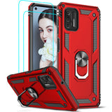 LeYi for Motorola Moto G Stylus 4G 2021 Case, Motorola G Stylus 4G 2021 Phone Case with Glass Screen Protector Replacement, Military-Grade Shockproof Magnetic Ring Stand Cell Android Case Cover