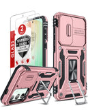 LeYi for Samsung Galaxy S25-FE Case: 2 Packs Screen Protector, Samsung Galaxy S25 FE Phone Case Camera Cover, Military-Grade S25FE Protection