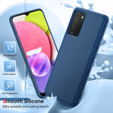 LeYi for Galaxy A03S Cases, Samsung Galaxy A03S with Tempered Glass Screen Protectors, Soft Silicone Ultra Slim Shockproof Cover with Anti-Scratch Microfiber Lining A03S Case