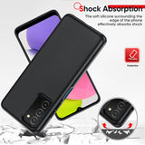 LeYi for Galaxy A03S Cases, Samsung Galaxy A03S with Tempered Glass Screen Protectors, Soft Silicone Ultra Slim Shockproof Cover with Anti-Scratch Microfiber Lining A03S Case