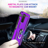 LeYi for Samsung Galaxy A03S Phone Case, Samsung A03S Phone Case with Glass Screen Protector Replacement, Military-Grade Shockproof Magnetic Ring Stand Cell Android Case Cover