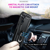 LeYi for Samsung Galaxy A10E Phone Case, Samsung A10E Phone Case with Glass Screen Protector Replacement, Military-Grade Shockproof Magnetic Ring Stand Cell Android Case Cover