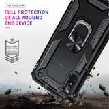 LeYi for Samsung Galaxy A10E Phone Case, Samsung A10E Phone Case with Glass Screen Protector Replacement, Military-Grade Shockproof Magnetic Ring Stand Cell Android Case Cover