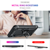 LeYi for Samsung Galaxy A10E Phone Case, Samsung A10E Phone Case with Glass Screen Protector Replacement, Military-Grade Shockproof Magnetic Ring Stand Cell Android Case Cover