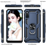 LeYi for Samsung Galaxy A10E Phone Case, Samsung A10E Phone Case with Glass Screen Protector Replacement, Military-Grade Shockproof Magnetic Ring Stand Cell Android Case Cover