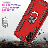 LeYi for Samsung Galaxy A13 5G Case with Glass Screen Protector Replacement, Military-Grade Shockproof Magnetic Ring Stand Cell Android Case Cover