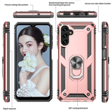LeYi for Samsung Galaxy A13 5G Case with Glass Screen Protector Replacement, Military-Grade Shockproof Magnetic Ring Stand Cell Android Case Cover